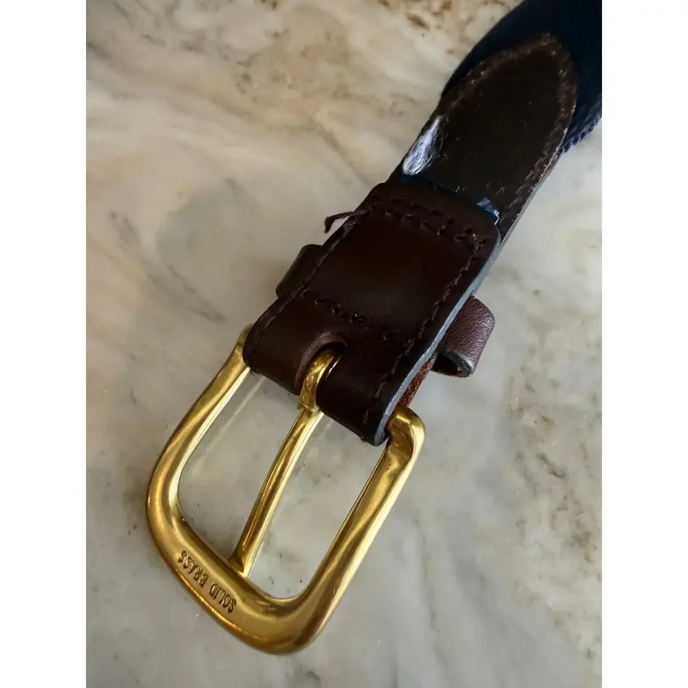 Vineyard Vines Kids Canvas Belt Whale Print